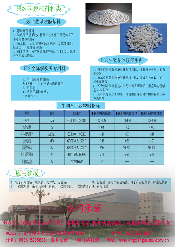 PBS 生物降解系列 1